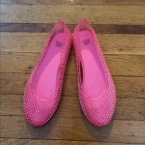 NWOT Pink Jelly Ballet Flats - Women’s 8
